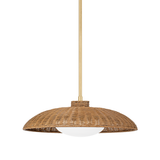Hudson Valley Lighting Delano Vintage Gold Leaf 22.5W x 22.5L x 12.75H Pendant