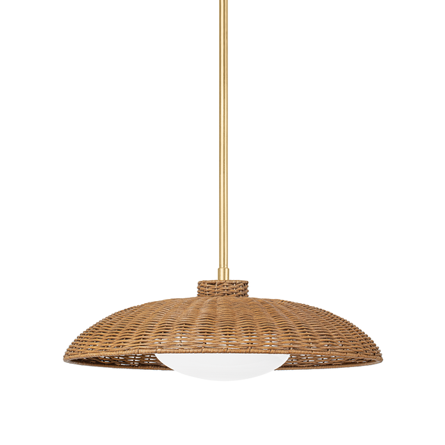 Hudson Valley Lighting Delano Vintage Gold Leaf 22.5W x 22.5L x 12.75H Pendant