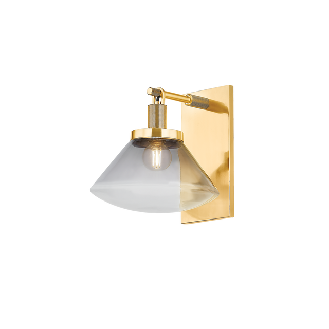 Hudson Valley Lighting MENDON AGED BRASS 8.5W x 8.5L x 9H Wall Sconce
