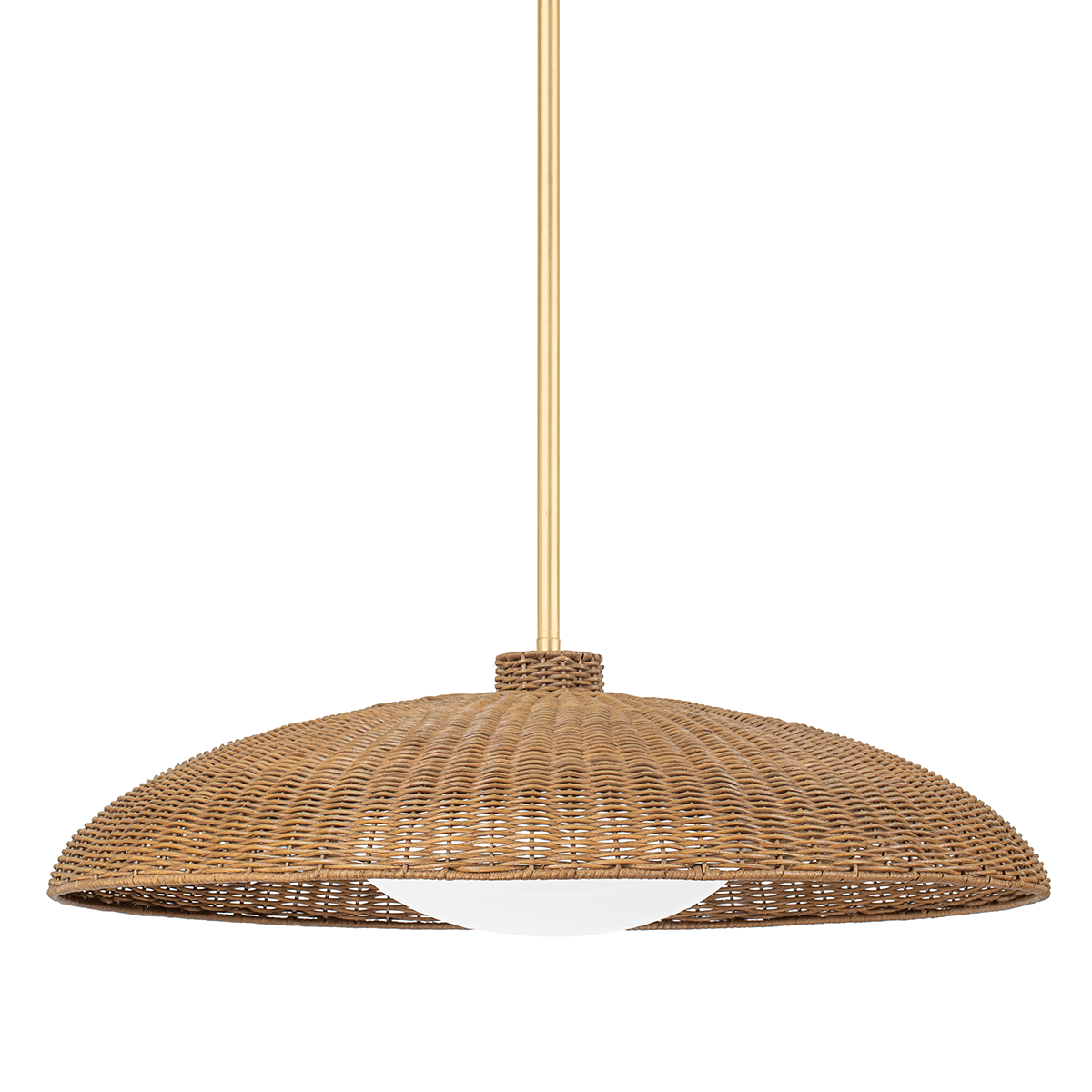 Hudson Valley Lighting Delano Vintage Gold Leaf 32.5W x 32.5L x 14.5H Pendant