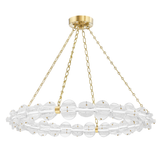Hudson Valley Lighting Lindley Aged Brass 40W x 40L x 4.62H Chandelier
