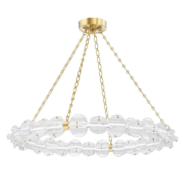 Hudson Valley Lighting Lindley Aged Brass 40W x 40L x 4.62H Chandelier