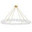 Hudson Valley Lighting Lindley Aged Brass 54.5W x 54.5L x 4.62H Chandelier