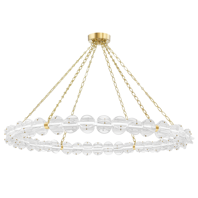 Hudson Valley Lighting Lindley Aged Brass 54.5W x 54.5L x 4.62H Chandelier