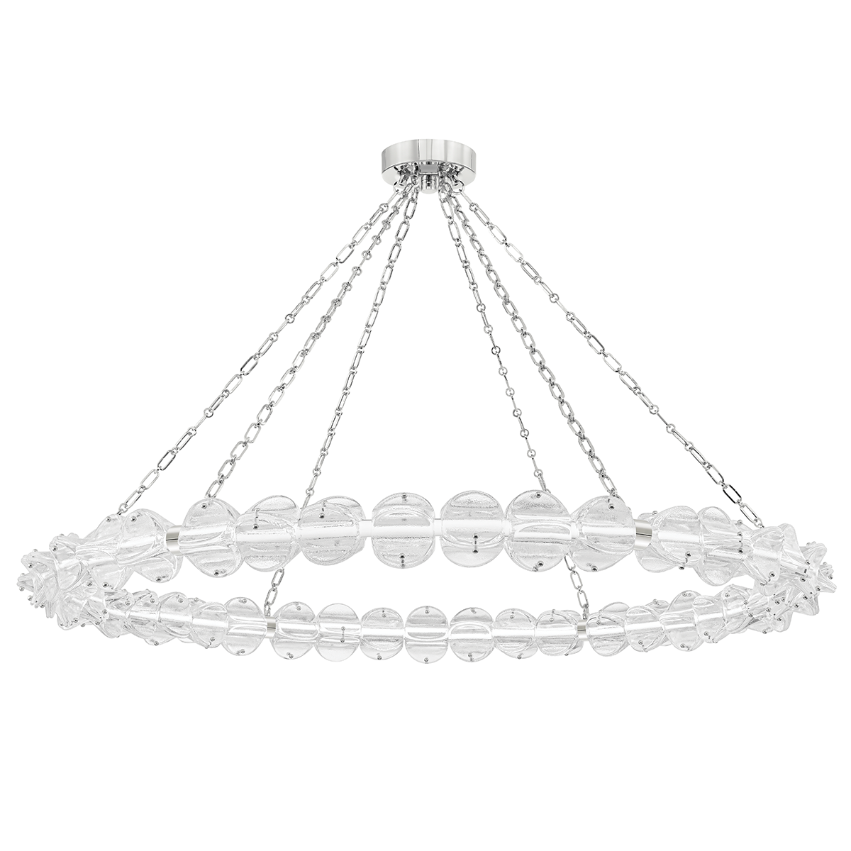 Hudson Valley Lighting Lindley Polished Nickel 54.5W x 54.5L x 4.62H Chandelier