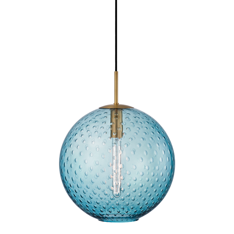 Hudson Valley Lighting Rousseau Aged Brass 14.25W x 14.25L x 18H Pendant