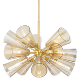 Hudson Valley Lighting HARTWOOD AGED BRASS 32W x 32L x 24H Chandelier
