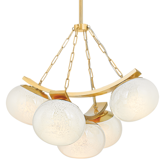 Hudson Valley Lighting DUXBURY AGED BRASS 31.75W x 31.75L x 26.75H Chandelier