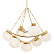 Hudson Valley Lighting DUXBURY AGED BRASS 43.75W x 43.75L x 39.75H Chandelier