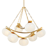 Hudson Valley Lighting DUXBURY AGED BRASS 43.75W x 43.75L x 39.75H Chandelier
