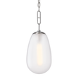 Hudson Valley Lighting Bruckner Polished Nickel 8.75W x 8.75L x 22.25H Pendant