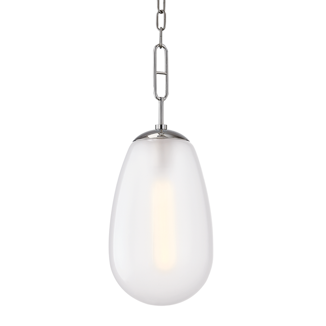Hudson Valley Lighting Bruckner Polished Nickel 8.75W x 8.75L x 22.25H Pendant