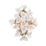 Corbett Lighting Lily ENCHANTED SILVER LEAF 12.5W x 12.5L x 16H Wall Sconce