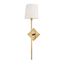 Hudson Valley Lighting Cortland Aged Brass 6.5W x 6.5L x 25.5H Wall Sconce