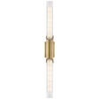 Hudson Valley Lighting Pylon Aged Brass 2.75W x 2.75L x 26.25H Wall Sconce
