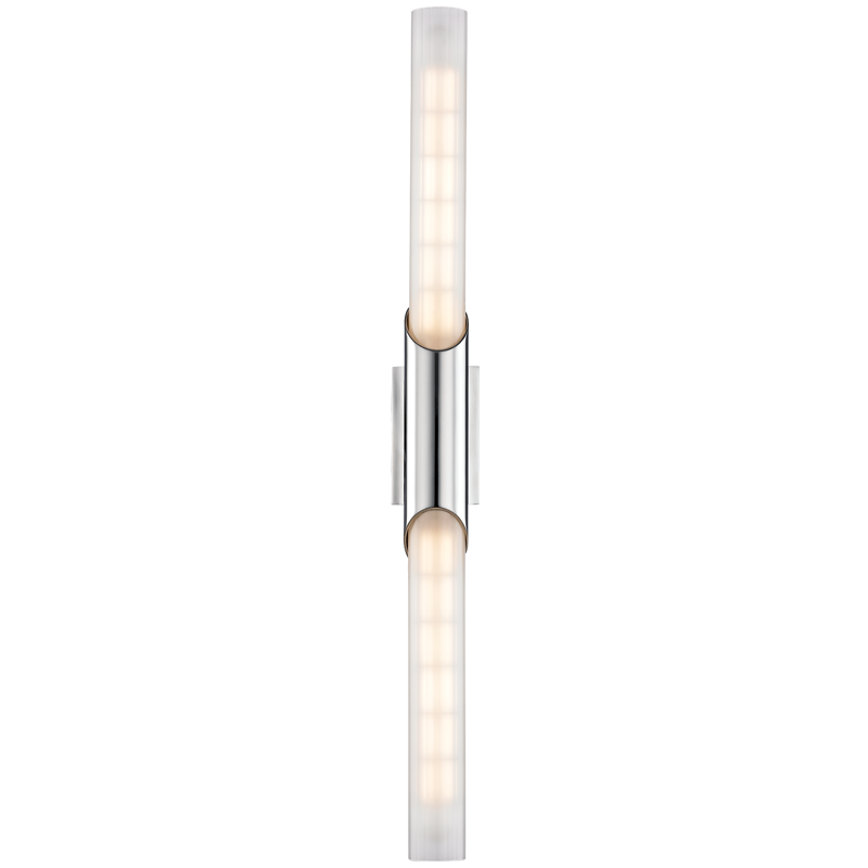Hudson Valley Lighting Pylon Polished Chrome 2.75W x 2.75L x 26.25H Wall Sconce
