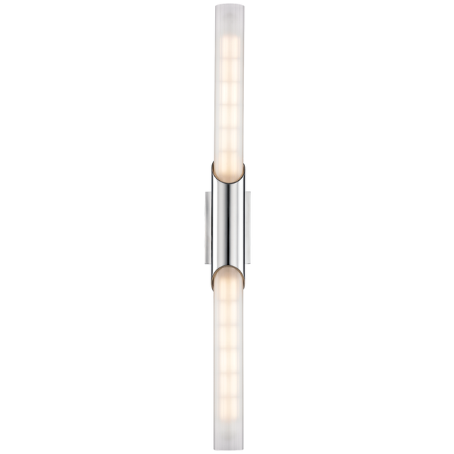 Hudson Valley Lighting Pylon Polished Chrome 2.75W x 2.75L x 26.25H Wall Sconce