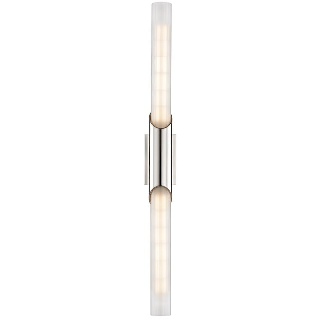 Hudson Valley Lighting Pylon Polished Nickel 2.75W x 2.75L x 26.25H Wall Sconce