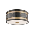 Hudson Valley Lighting Gaines Aged Old Bronze 12W x 12L x 5.5H Flush Mount