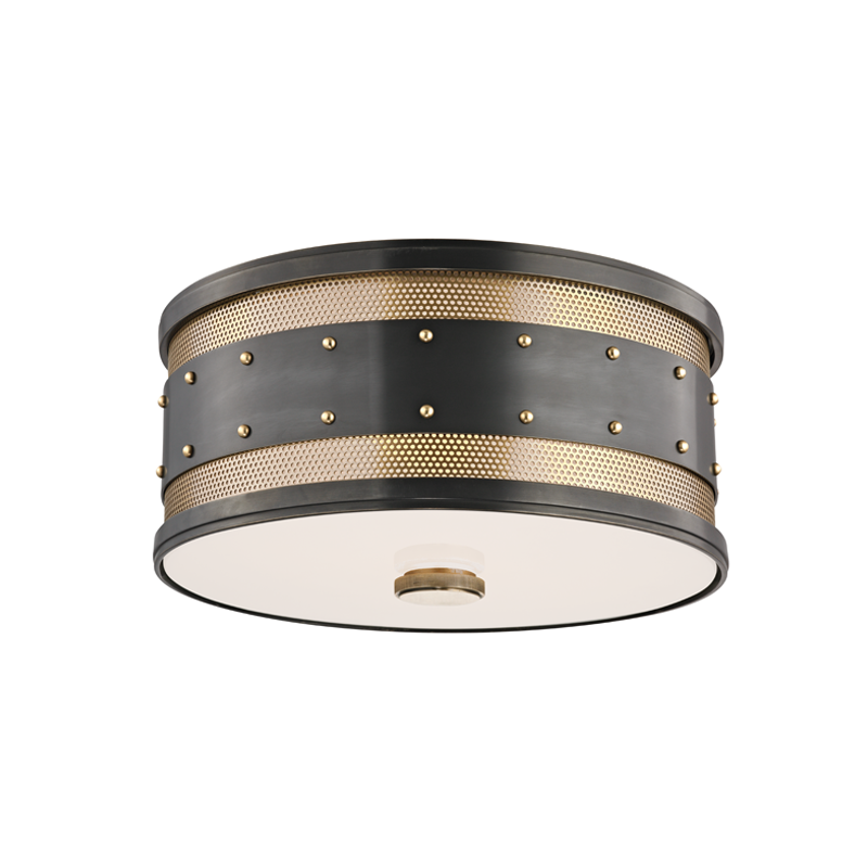 Hudson Valley Lighting Gaines Aged Old Bronze 12W x 12L x 5.5H Flush Mount