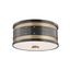 Hudson Valley Lighting Gaines Aged Old Bronze 12W x 12L x 5.5H Flush Mount