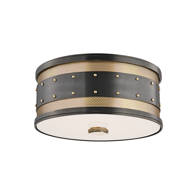 Hudson Valley Lighting Gaines Aged Old Bronze 12W x 12L x 5.5H Flush Mount