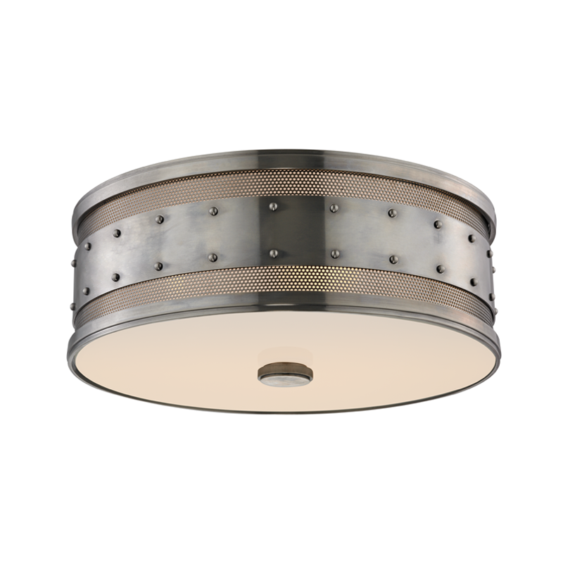 Hudson Valley Lighting Gaines Historic Nickel 16W x 16L x 5.5H Flush Mount