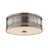 Hudson Valley Lighting Gaines Historic Nickel 16W x 16L x 5.5H Flush Mount