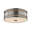 Hudson Valley Lighting Gaines Historic Nickel 16W x 16L x 5.5H Flush Mount