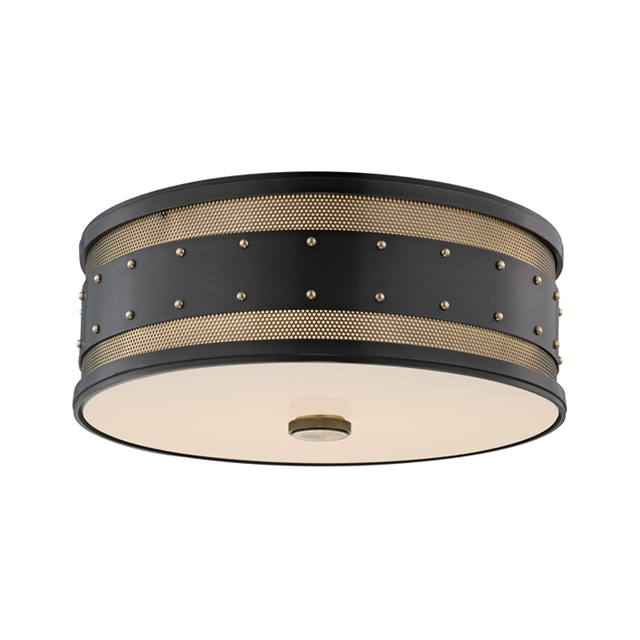 Hudson Valley Lighting Gaines Aged Old Bronze 16W x 16L x 5.5H Flush Mount