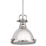 Hudson Valley Lighting Pelham Polished Nickel 10.5W x 10.5L x 12H Pendant