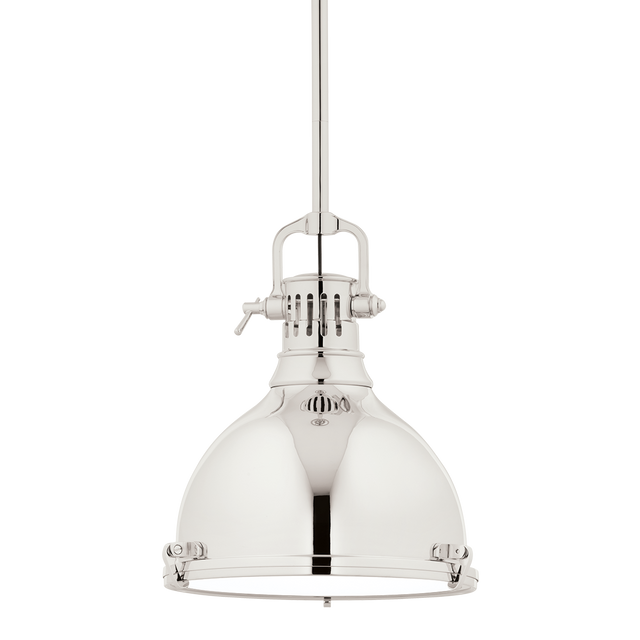 Hudson Valley Lighting Pelham Polished Nickel 14W x 14L x 16.75H Pendant