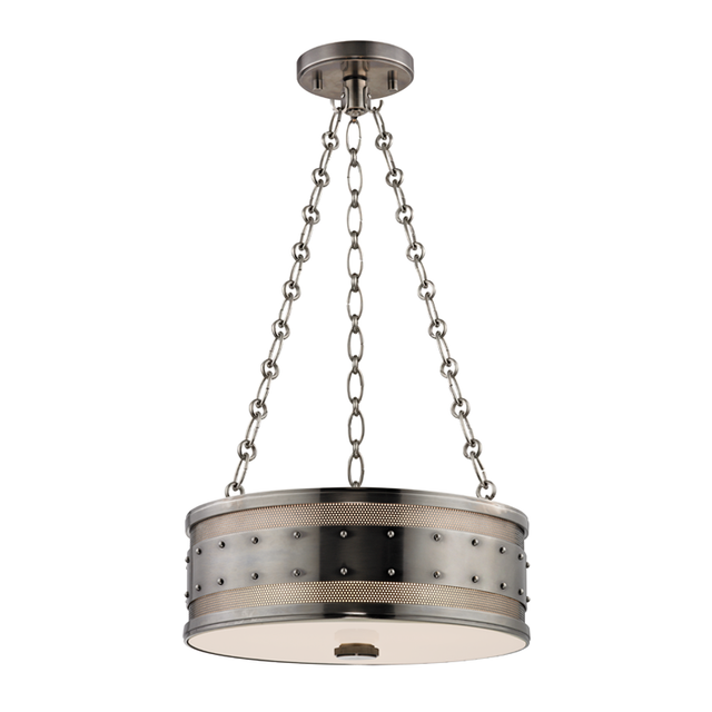Hudson Valley Lighting Gaines Historic Nickel 16W x 16L x 5.75H Pendant