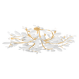 Hudson Valley Lighting MARABEC Vintage Gold Leaf/ White Plaster 48W x 48L x 12.25H Semi-Flush Mount