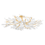 Hudson Valley Lighting MARABEC Vintage Gold Leaf/ White Plaster 48W x 48L x 12.25H Semi-Flush Mount