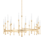 Hudson Valley Lighting Hathaway Vintage Gold Leaf 52W x 52L x 35.75H Chandelier