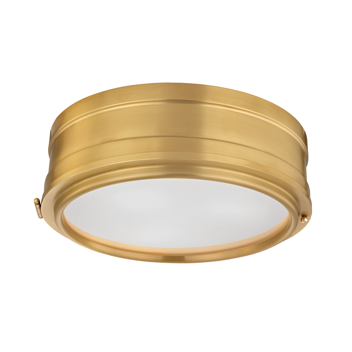 Hudson Valley Lighting Rye Aged Brass 14W x 14L x 4.75H Flush Mount