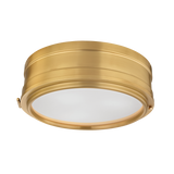 Hudson Valley Lighting Rye Aged Brass 14W x 14L x 4.75H Flush Mount