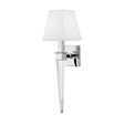 Hudson Valley Lighting Ruskin Polished Nickel 5.75W x 5.75L x 20.5H Wall Sconce