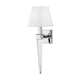 Hudson Valley Lighting Ruskin Polished Nickel 5.75W x 5.75L x 20.5H Wall Sconce