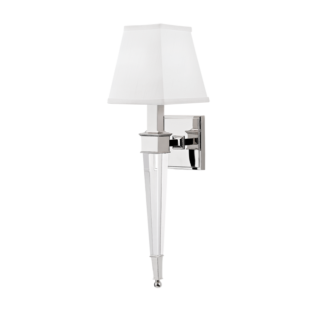 Hudson Valley Lighting Ruskin Polished Nickel 5.75W x 5.75L x 20.5H Wall Sconce