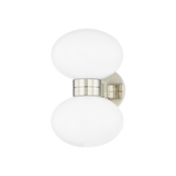 Hudson Valley Lighting OTSEGO Polished Nickel 7.5W x 7.5L x 12H Wall Sconce