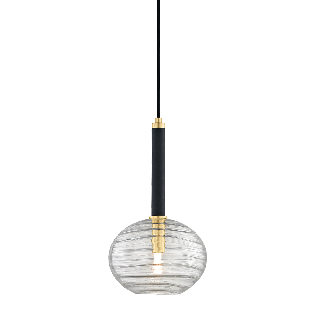 Hudson Valley Lighting Breton Aged Brass 8.5W x 8.5L x 14.75H Pendant