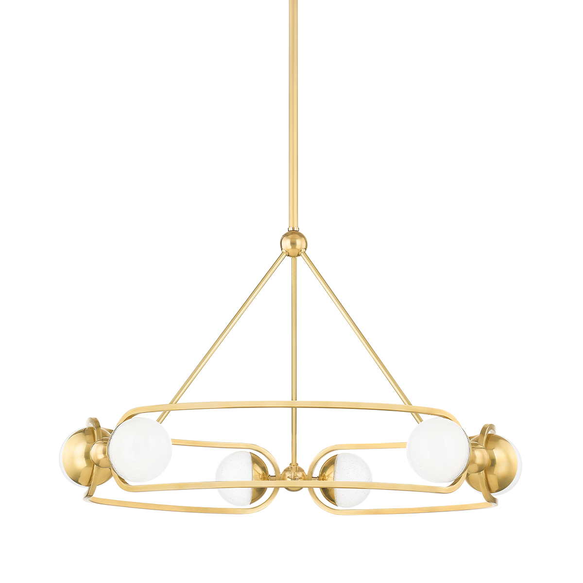 Hudson Valley Lighting Hartford Aged Brass 30.5W x 30.5L x 18.25H Chandelier
