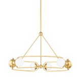 Hudson Valley Lighting Hartford Aged Brass 30.5W x 30.5L x 18.25H Chandelier