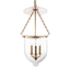 Hudson Valley Lighting Hampton Aged Brass 12W x 12L x 25H Pendant