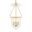 Hudson Valley Lighting Hampton Aged Brass 14.5W x 14.5L x 30.75H Pendant