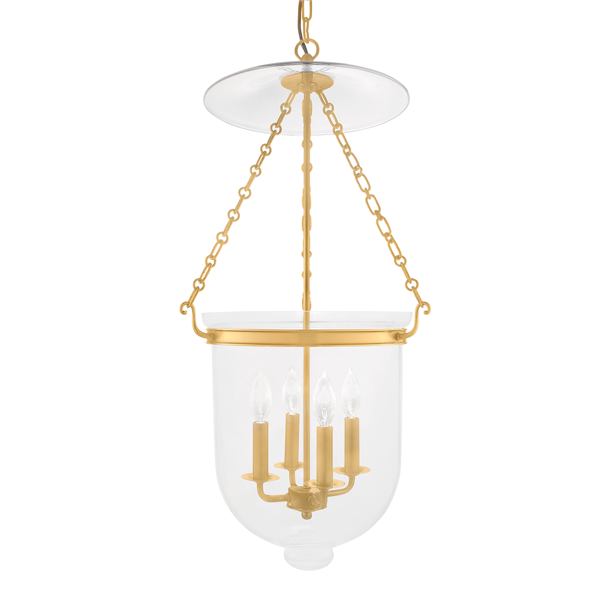 Hudson Valley Lighting Hampton Aged Brass 14.5W x 14.5L x 30.75H Pendant