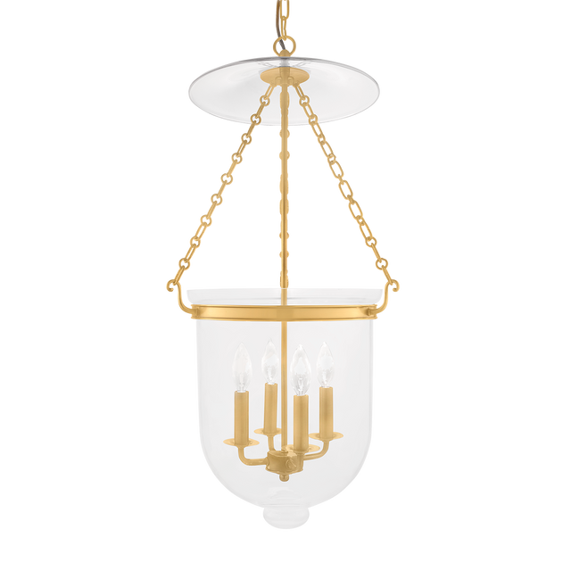 Hudson Valley Lighting Hampton Aged Brass 14.5W x 14.5L x 30.75H Pendant
