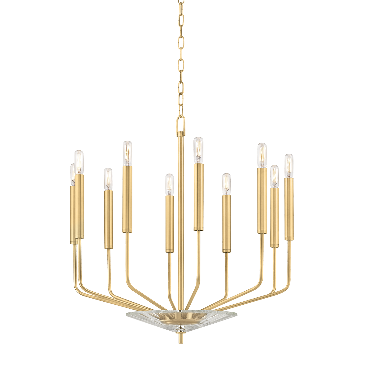 Hudson Valley Lighting Gideon Aged Brass 24.25W x 24.25L x 24.75H Chandelier